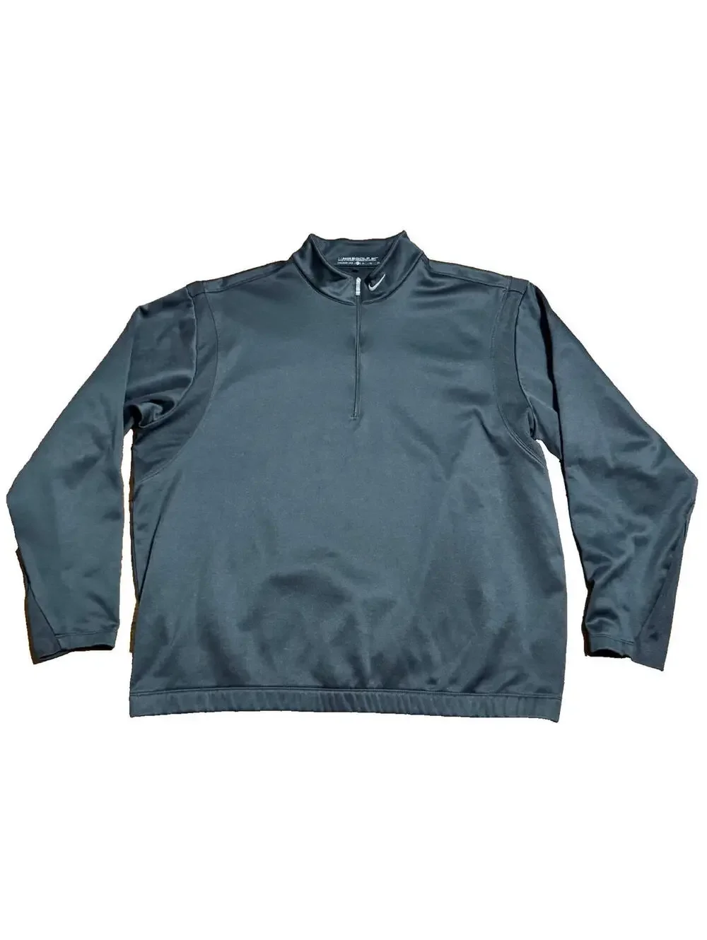 Nike Mens Therma Fit 1/4 zip Pullover Sweatshirt XL Black Fleece Golf Athletic